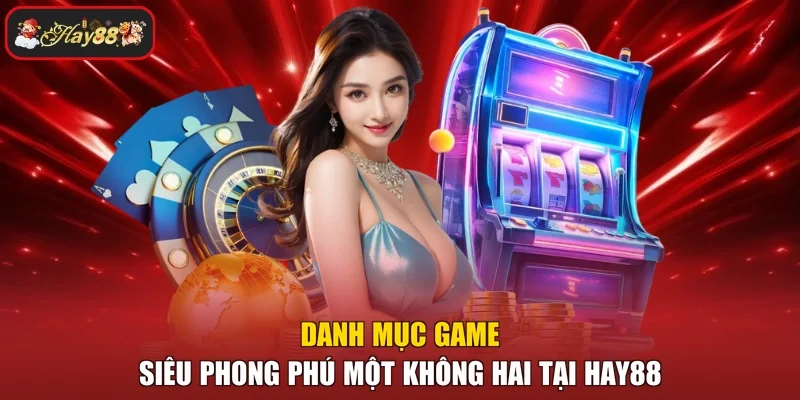 Danh mục game siêu phong phú một không hai tại HAY88