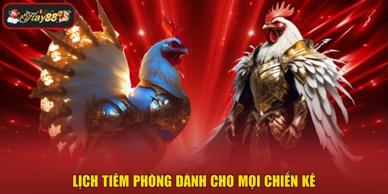 Lịch tiêm phòng dành cho mọi chiến kê