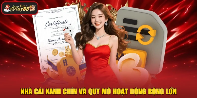 Nhà cái xanh chín và quy mô hoạt động rộng lớn