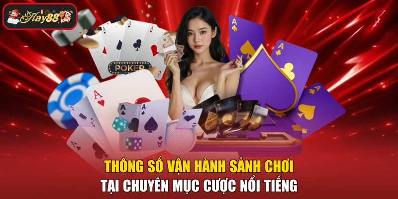 Thông số vận hành sảnh chơi tại chuyên mục cược nổi tiếng